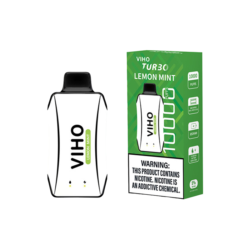 Viho Cool Mint Spray Viho Turbo Disposable Vape Lemon Mint 10000 Puffs Viho  Cool Mint Tea