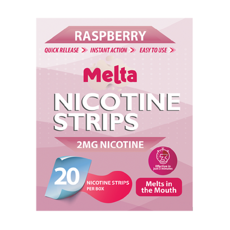 Melta Nicotine Strips 2MG – Raspberry