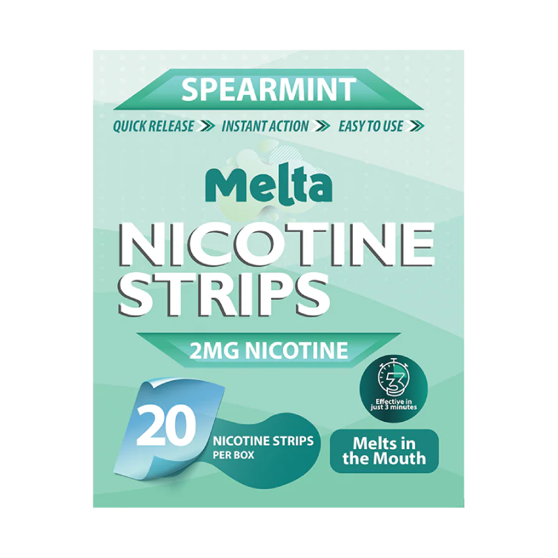 Melta Nicotine Strips 2MG – Spearmint